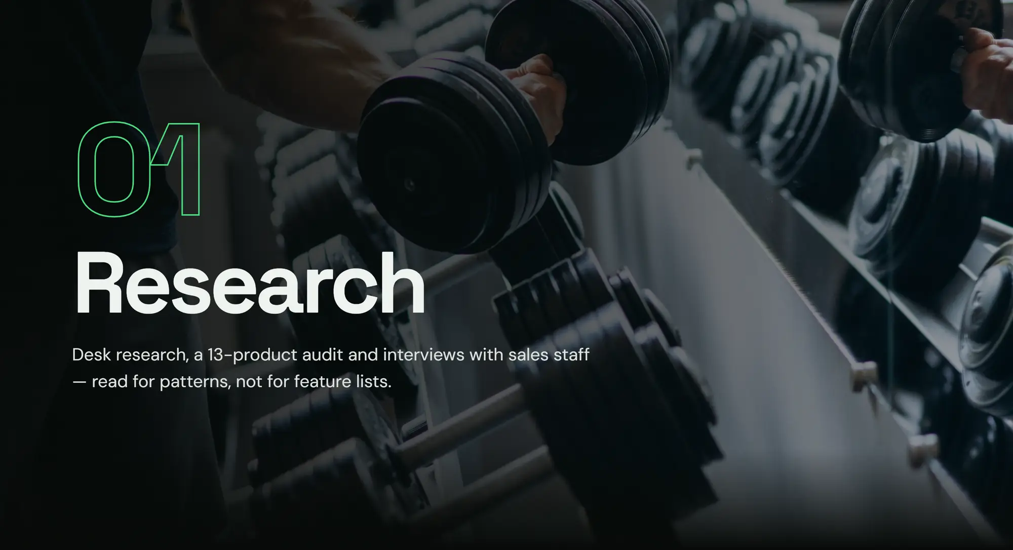 Zidne CRM, slide 06: 01 Research