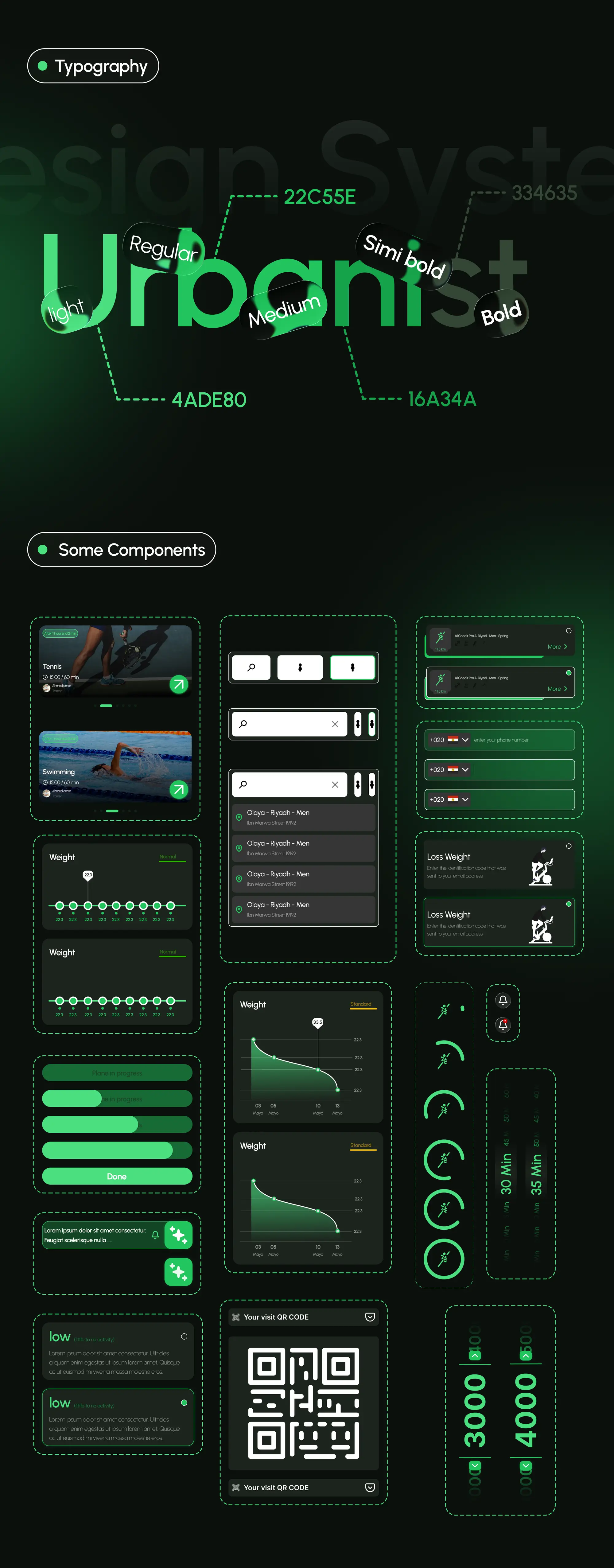 Zidne App، صورة 10: Typography, design system and components