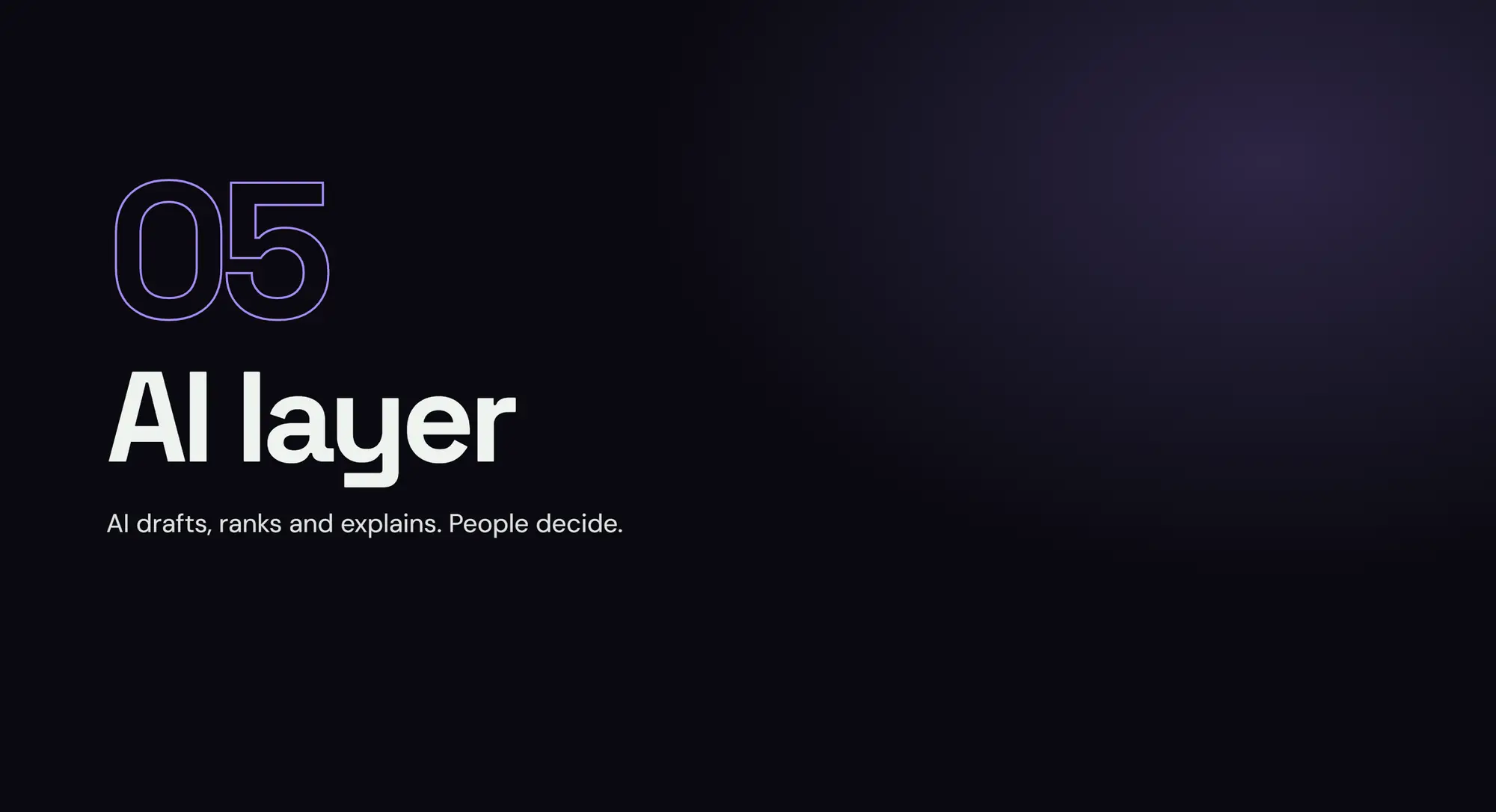 Zidne CRM, slide 68: 05 AI layer